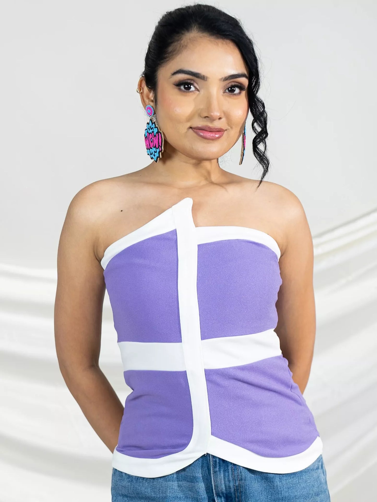 Lavender Off Shoulder Top