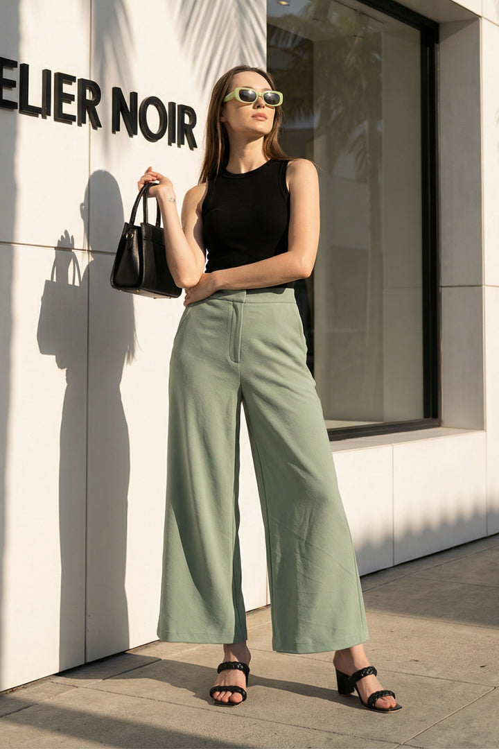 Sea Green Parallel Trousers