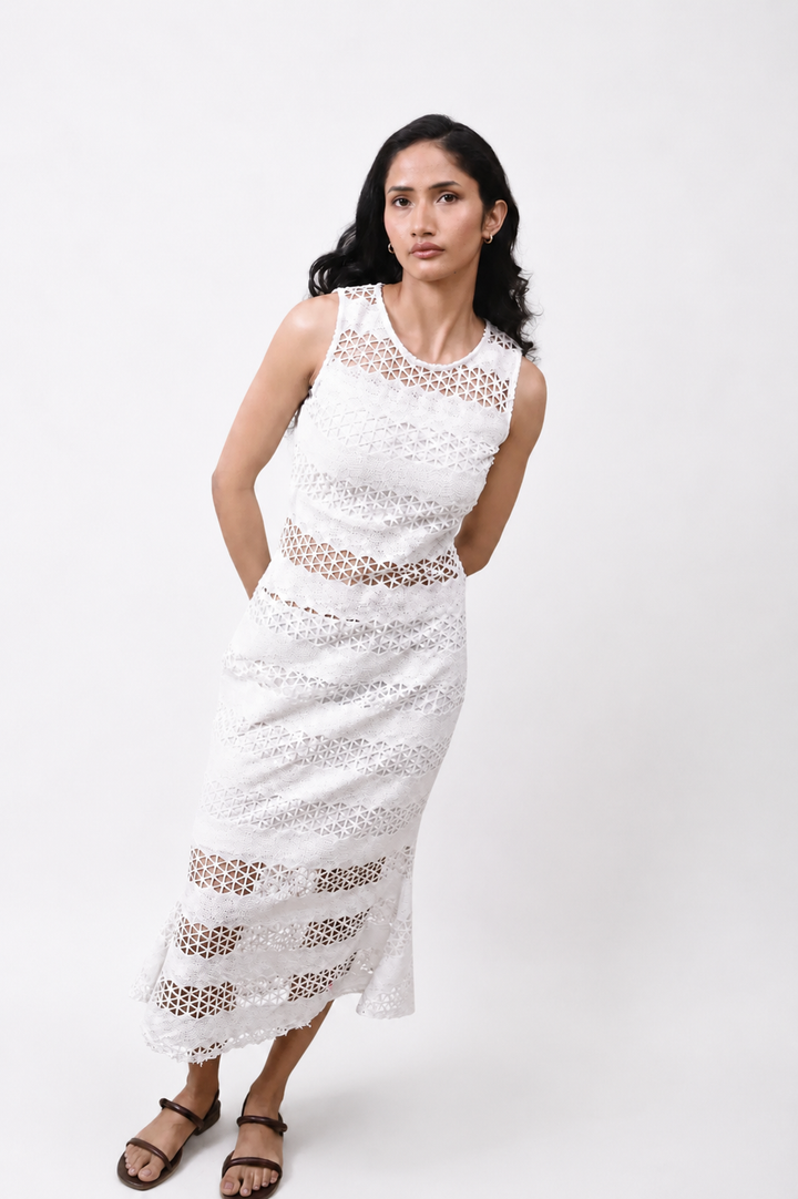 Sculpted Crochet Dress