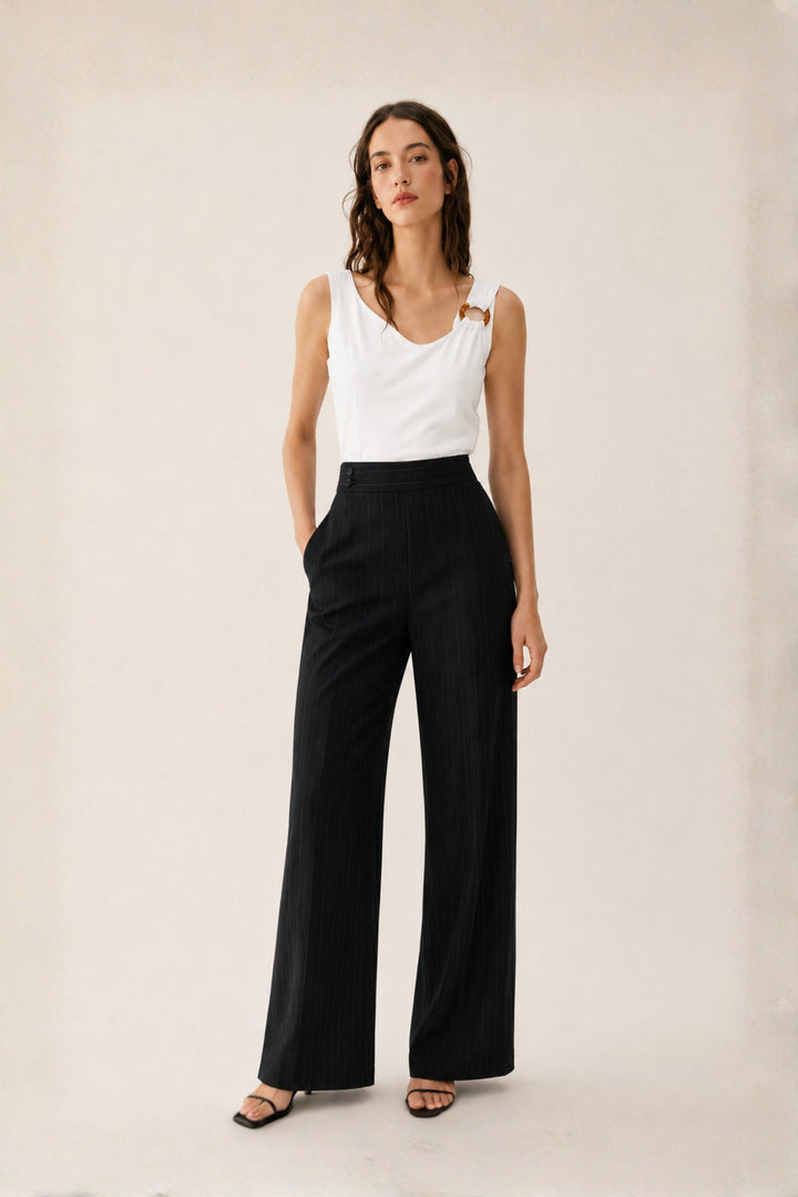 Buckle Top & Midnight Stripe Pant Co-ord Set