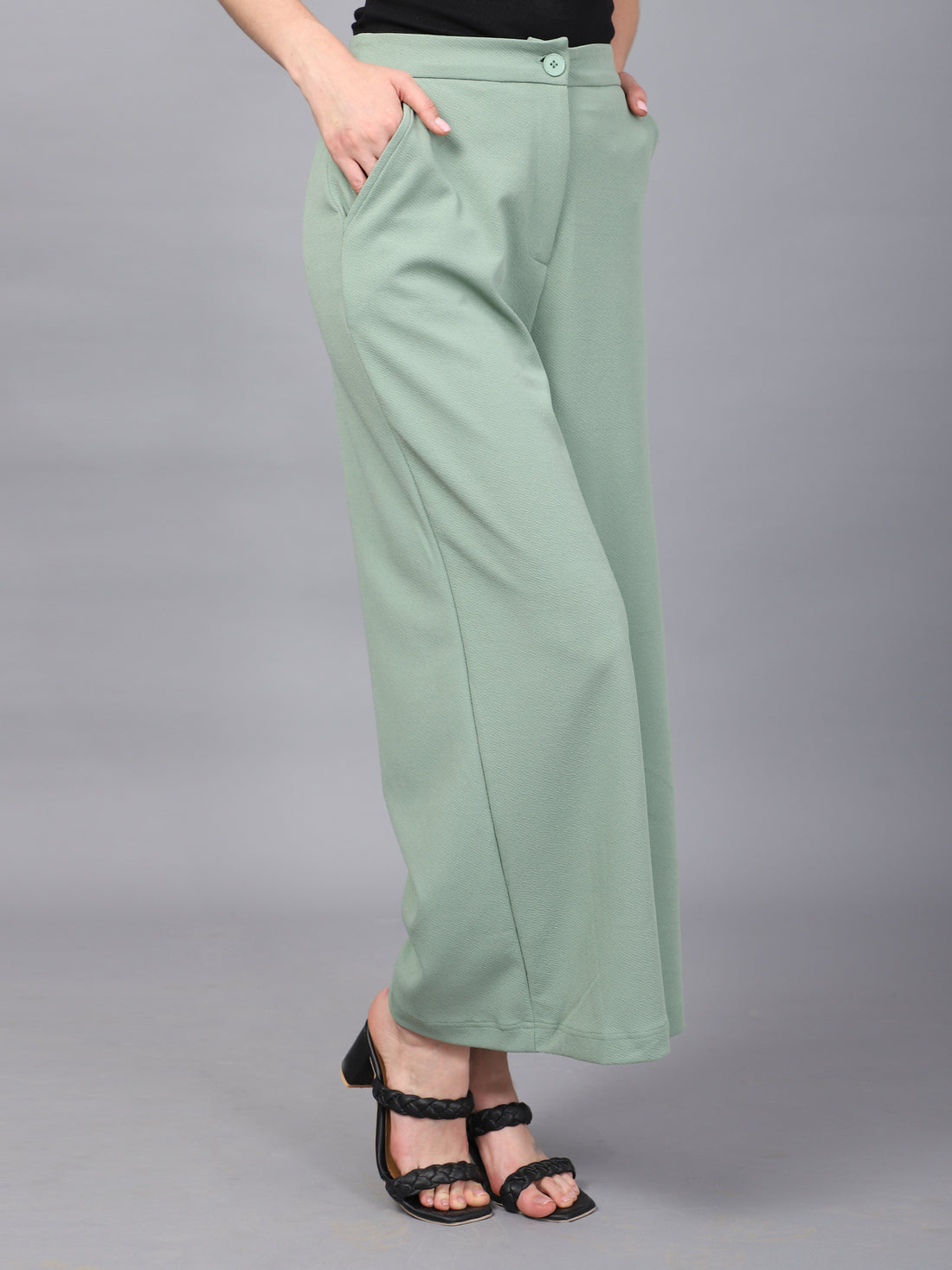 SEA GREEN PARALLEL TROUSERS