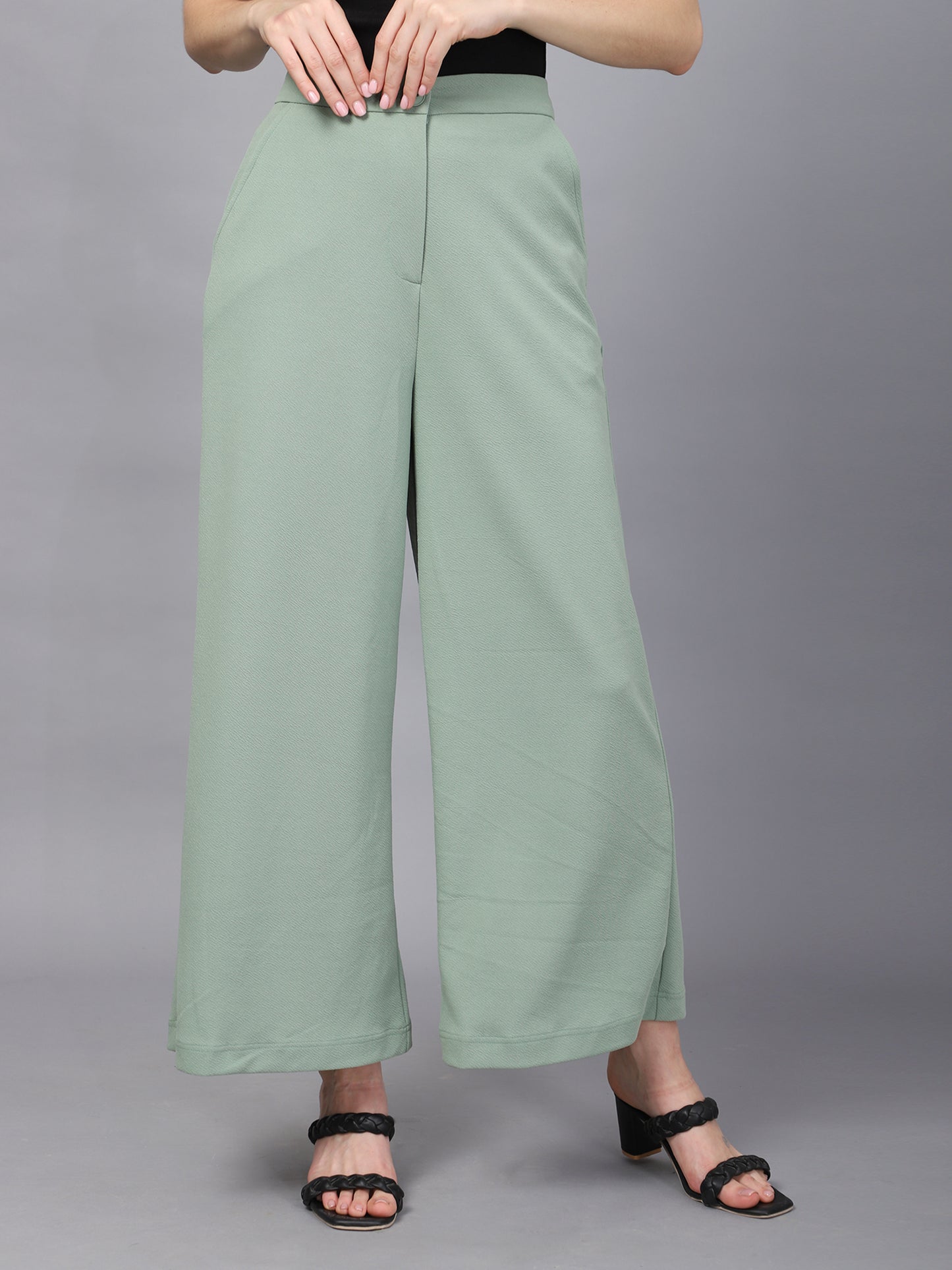 SEA GREEN PARALLEL TROUSERS