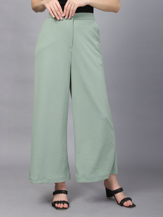SEA GREEN PARALLEL TROUSERS