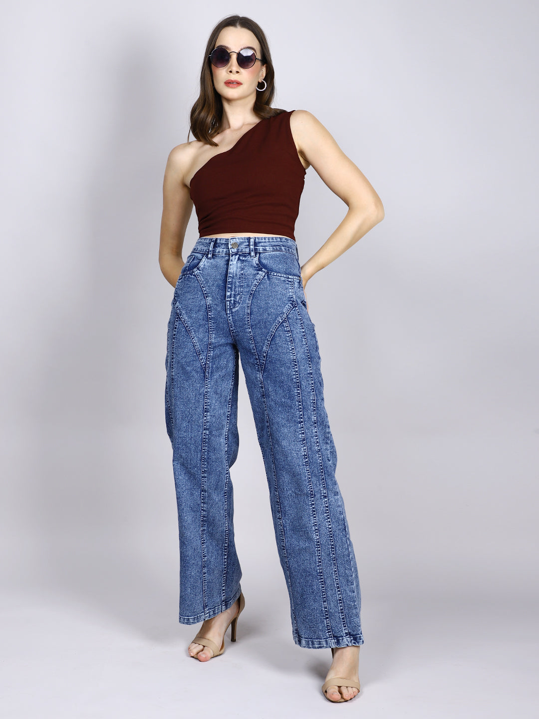 MAROON BACK CUT OUT TOP