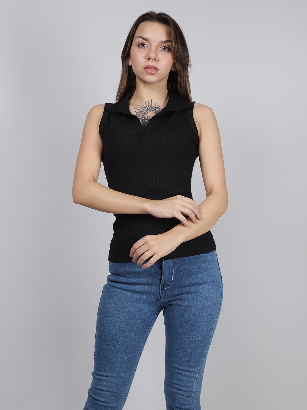 RIP COLLAR TOP