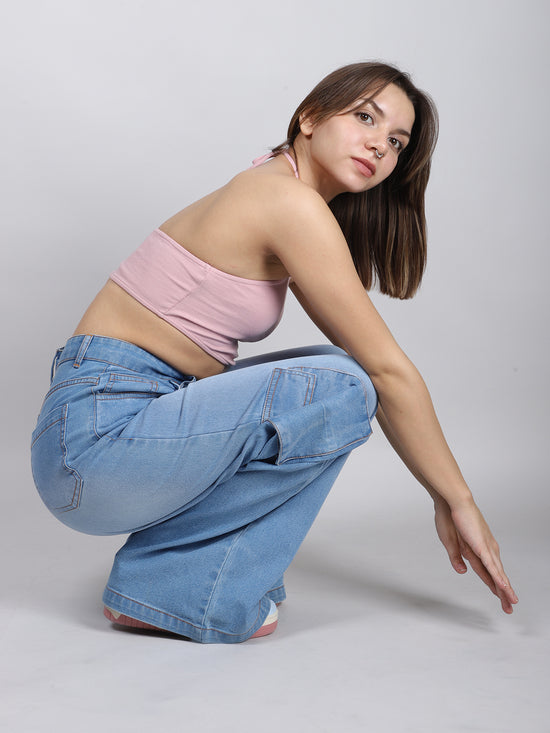 Straight Fit Multi Pocket Jeans