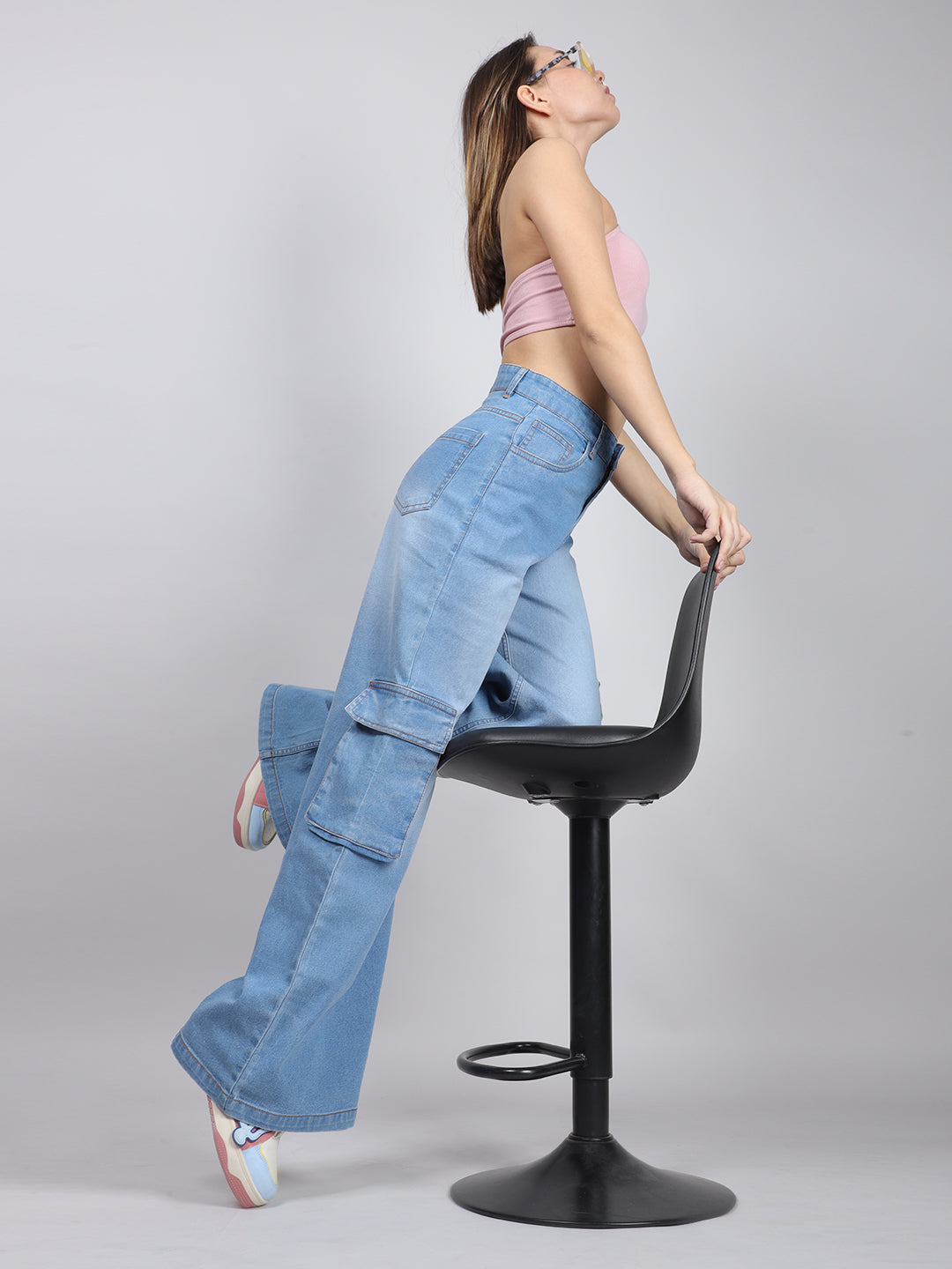 Straight Fit Multi Pocket Jeans