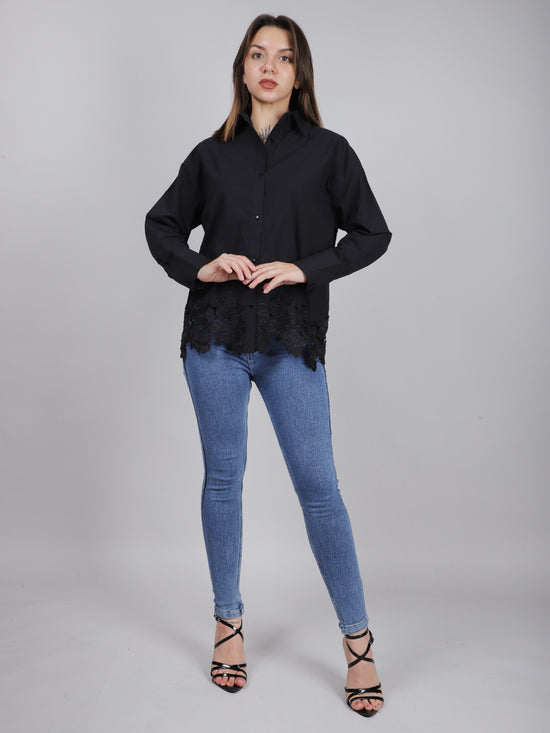 Black Lace Shirt