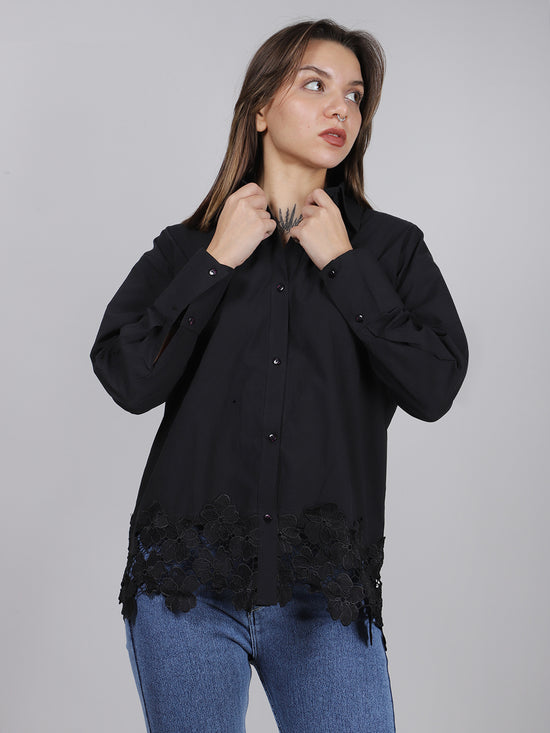 Black Lace Shirt
