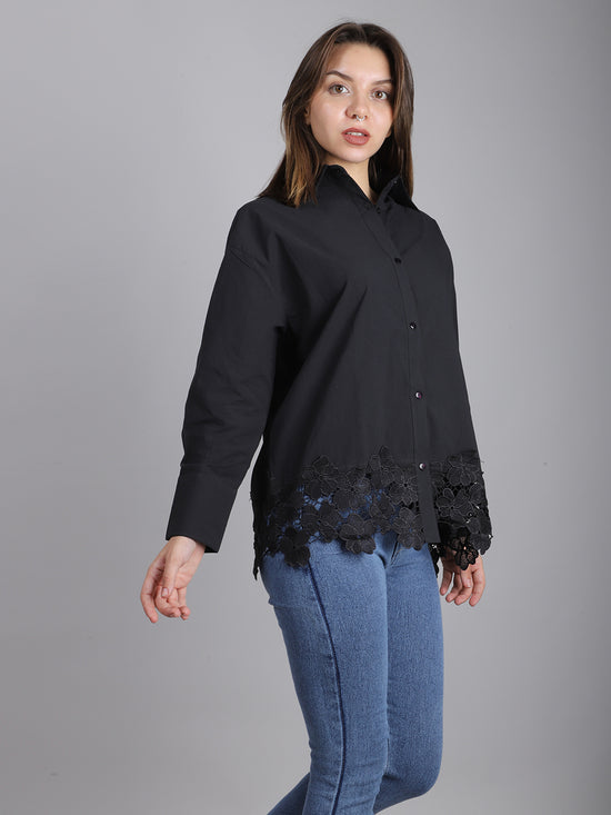 Black Lace Shirt