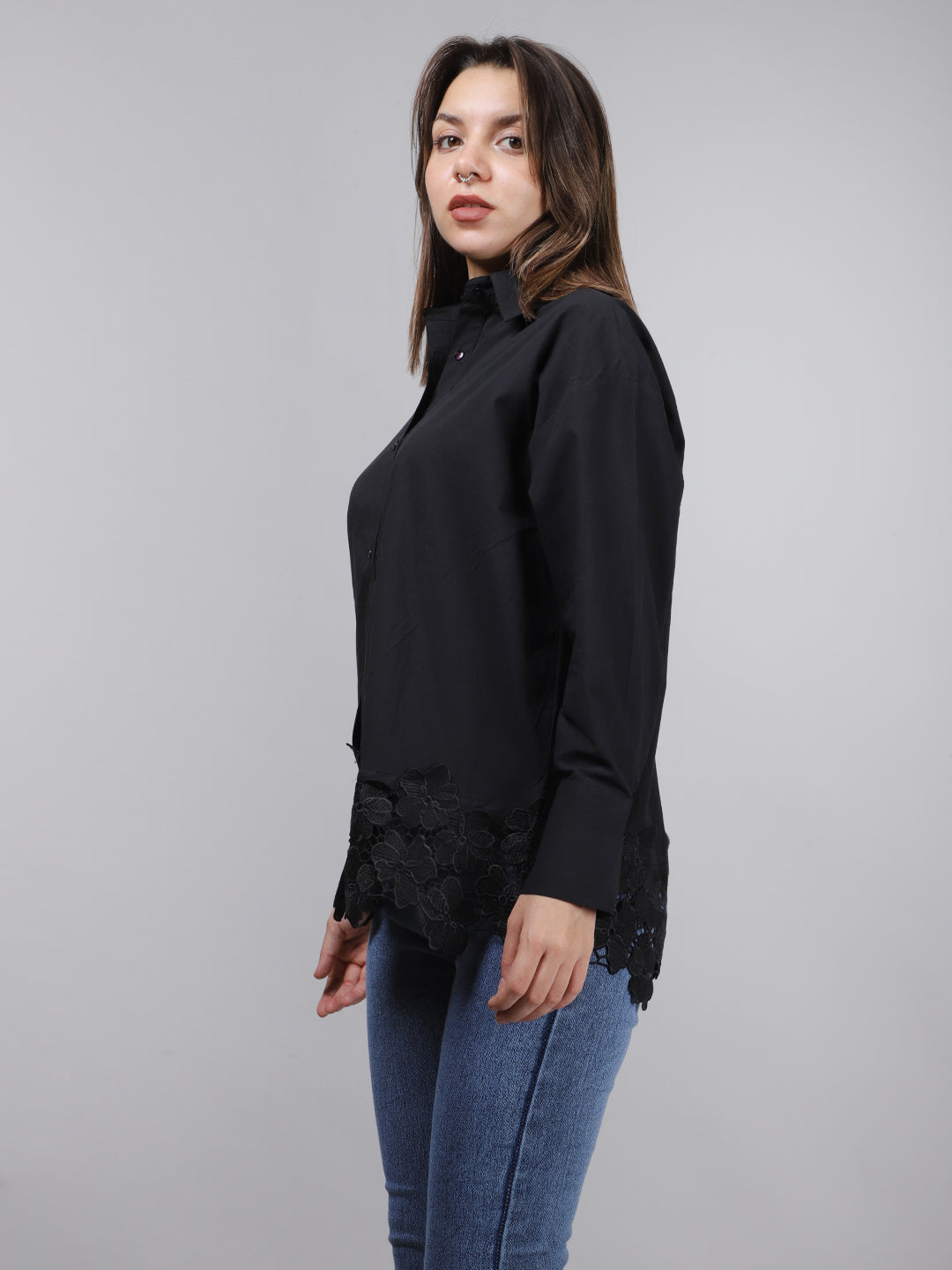 Black Lace Shirt