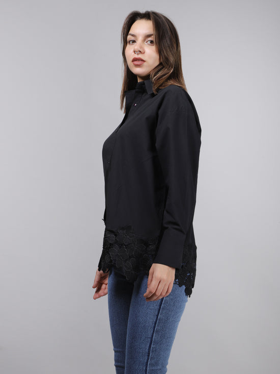 Black Lace Shirt