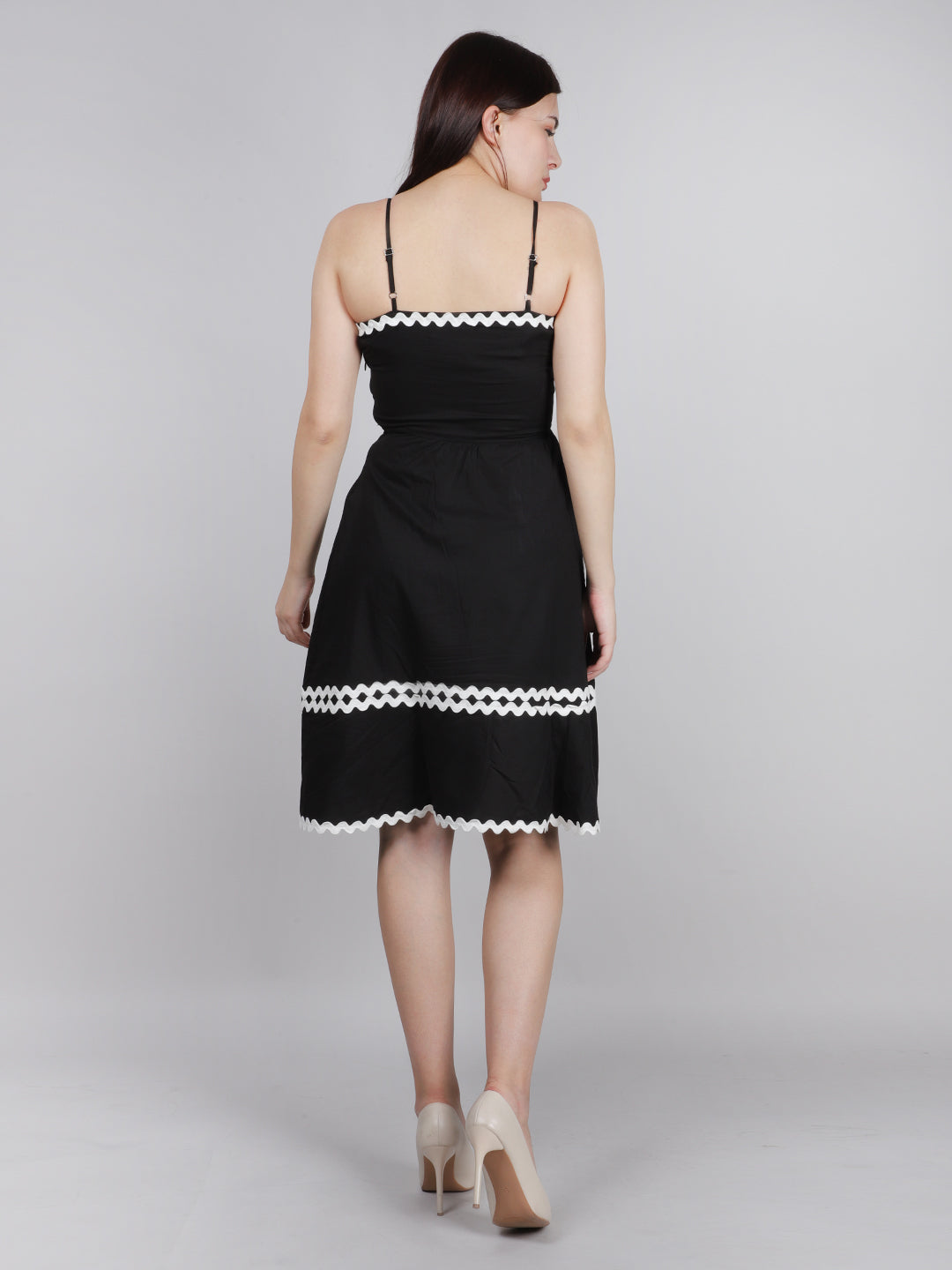 Black Ric Rak Side Slit Dress