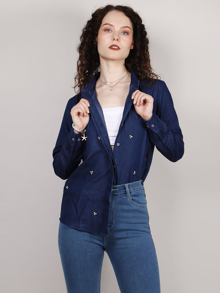 BLUE DENIM SHIRT