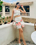 White Printed Co-Ord Set