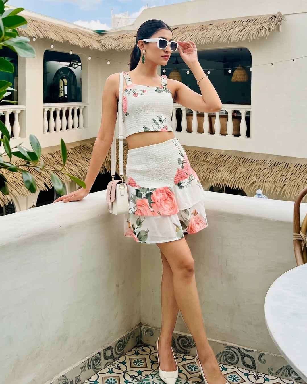 White Printed Co-Ord Set