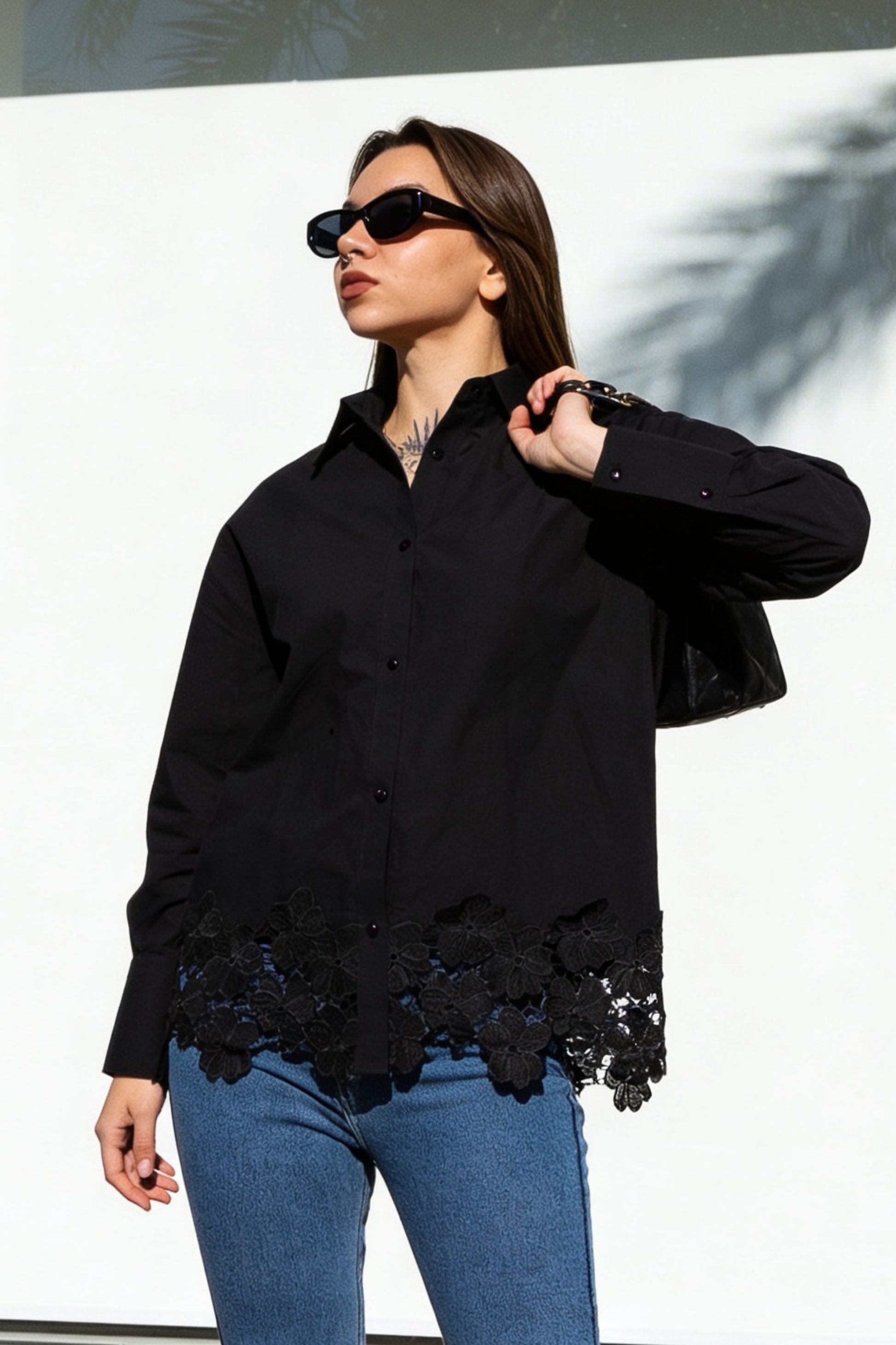 Black Lace Shirt