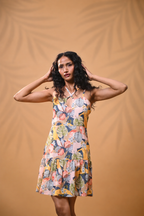 Tropical Bloom Mini Dress