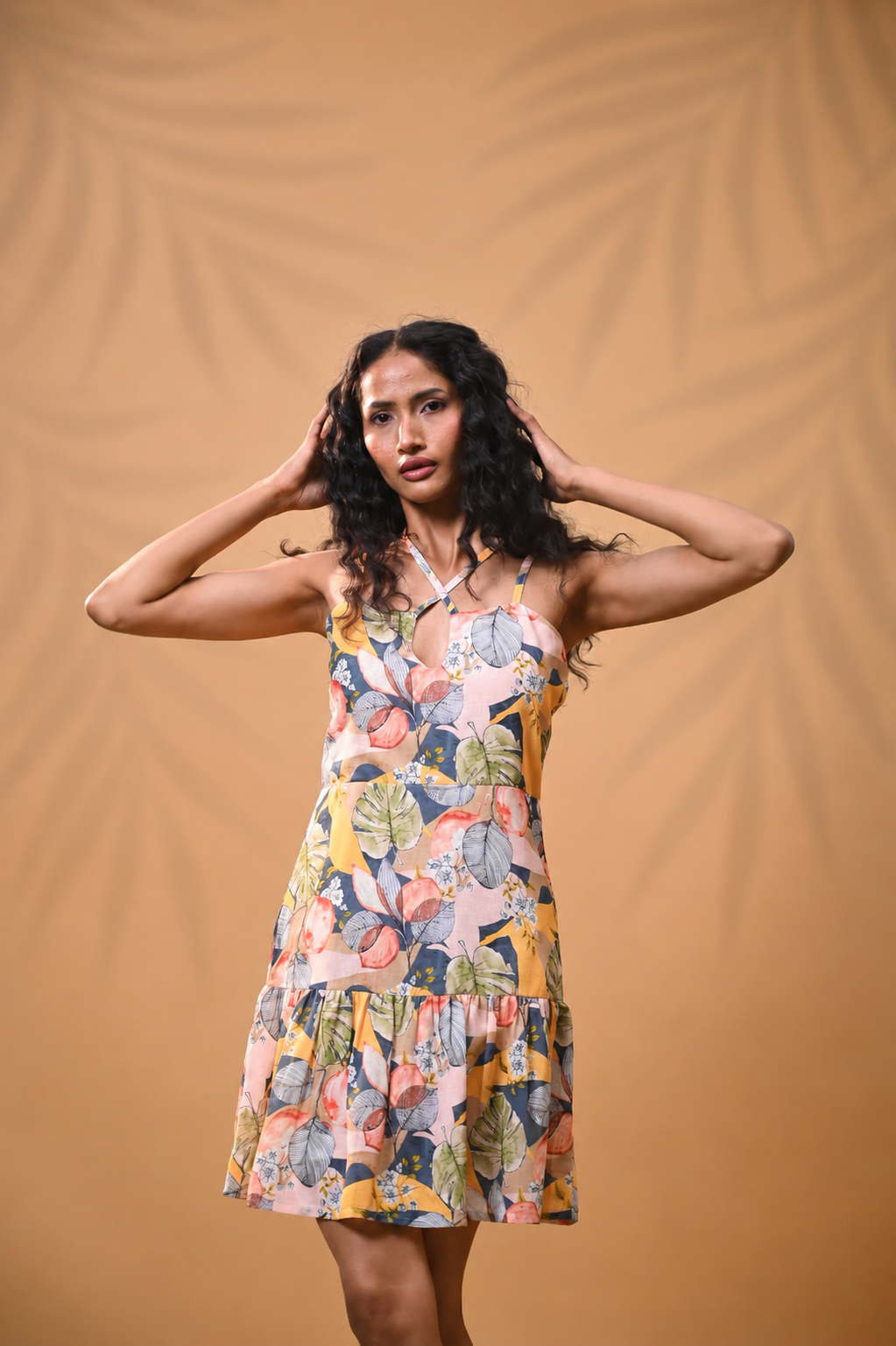 Tropical Bloom Mini Dress