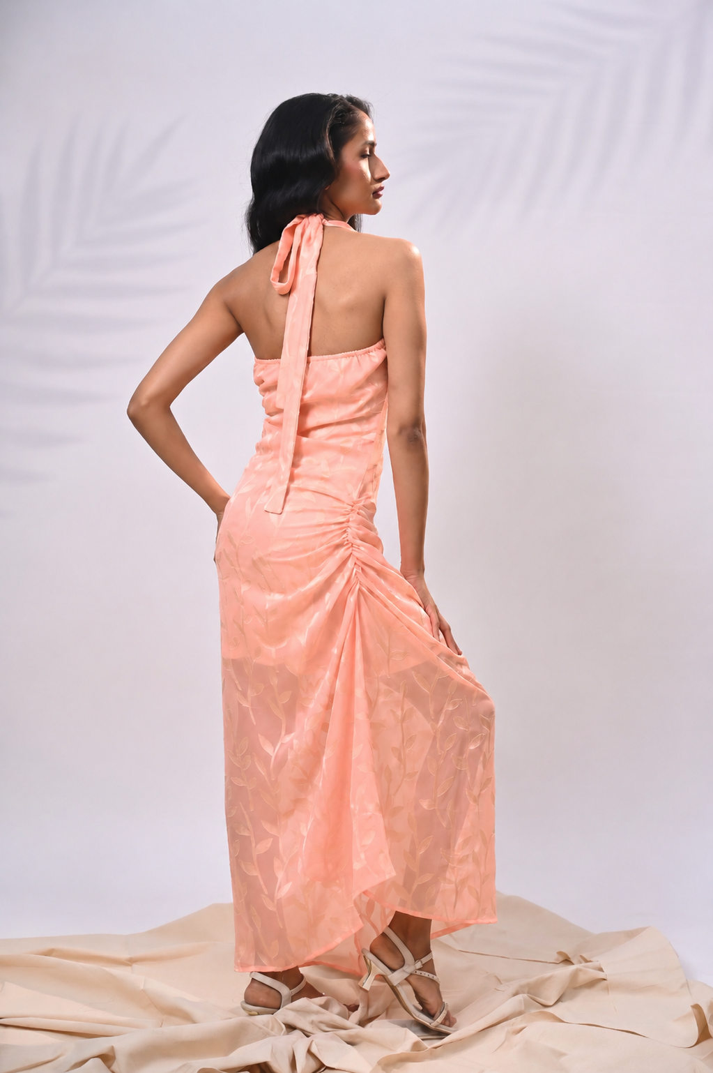 Apricot Aura Asymmetrical Dress