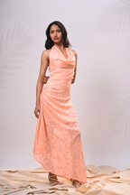Apricot Aura Asymmetrical Dress