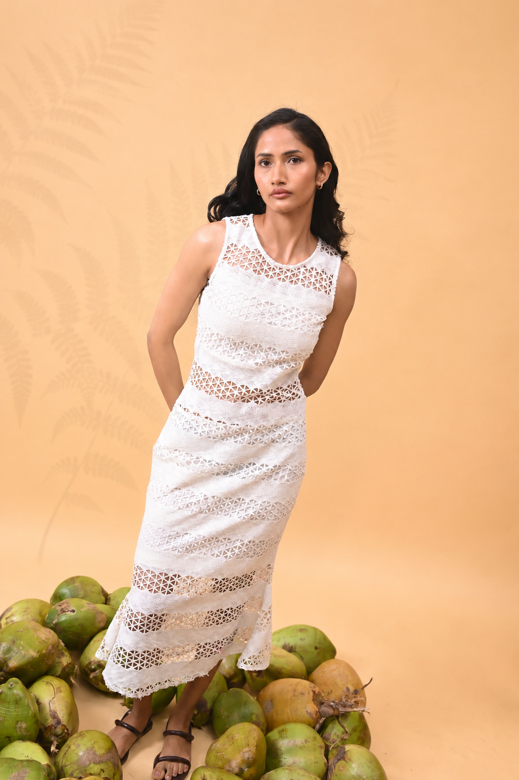 Sculpted Crochet Dress