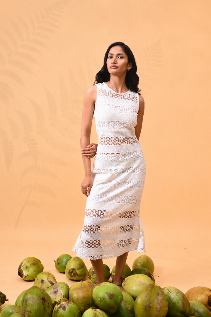Sculpted Crochet Dress