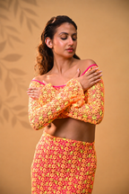 Sunset Bloom Lace Co-ord Set