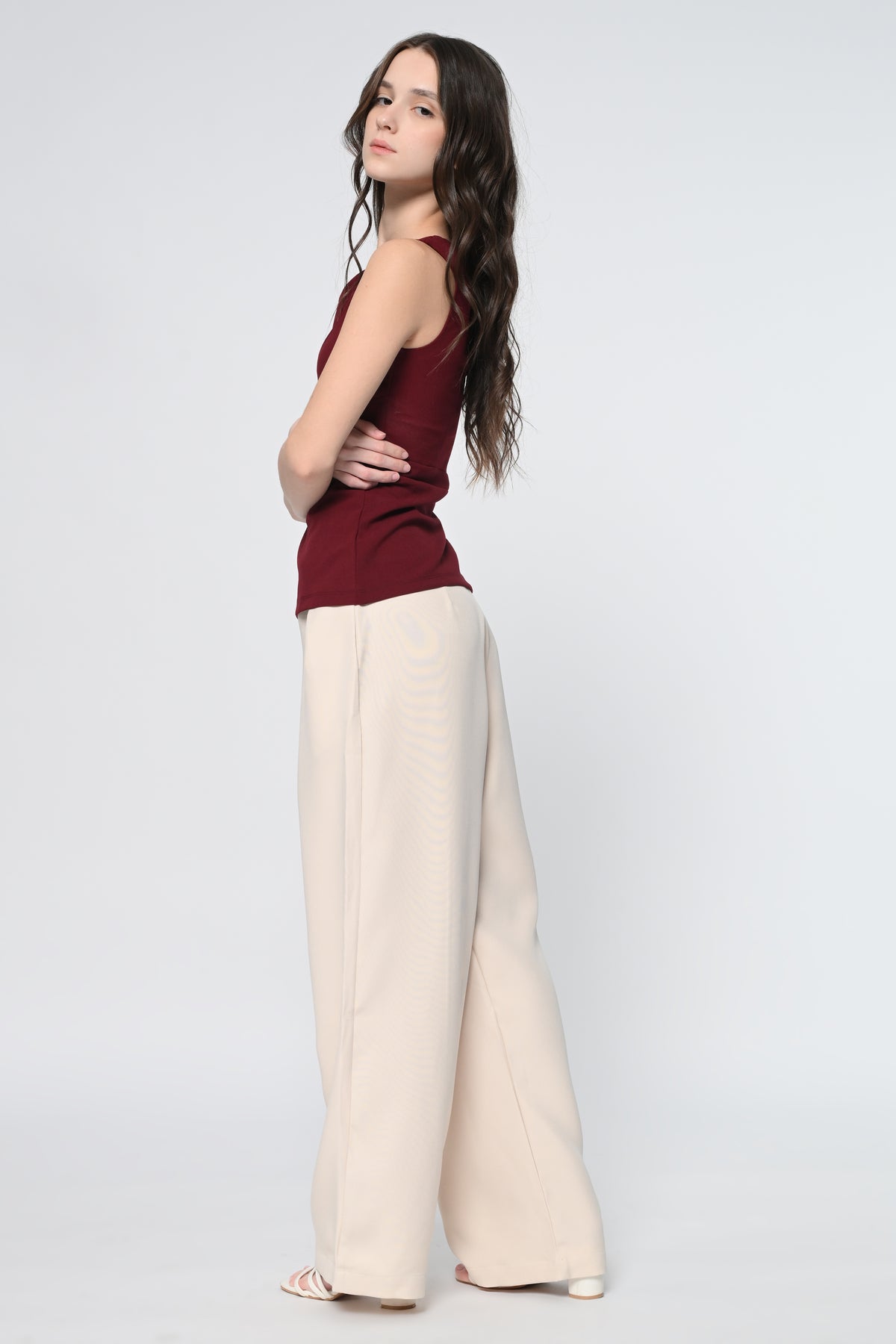 Elevated Draped Top & Tailored Pants Co-Ord Set