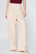 Brown Contrast Piping Pant