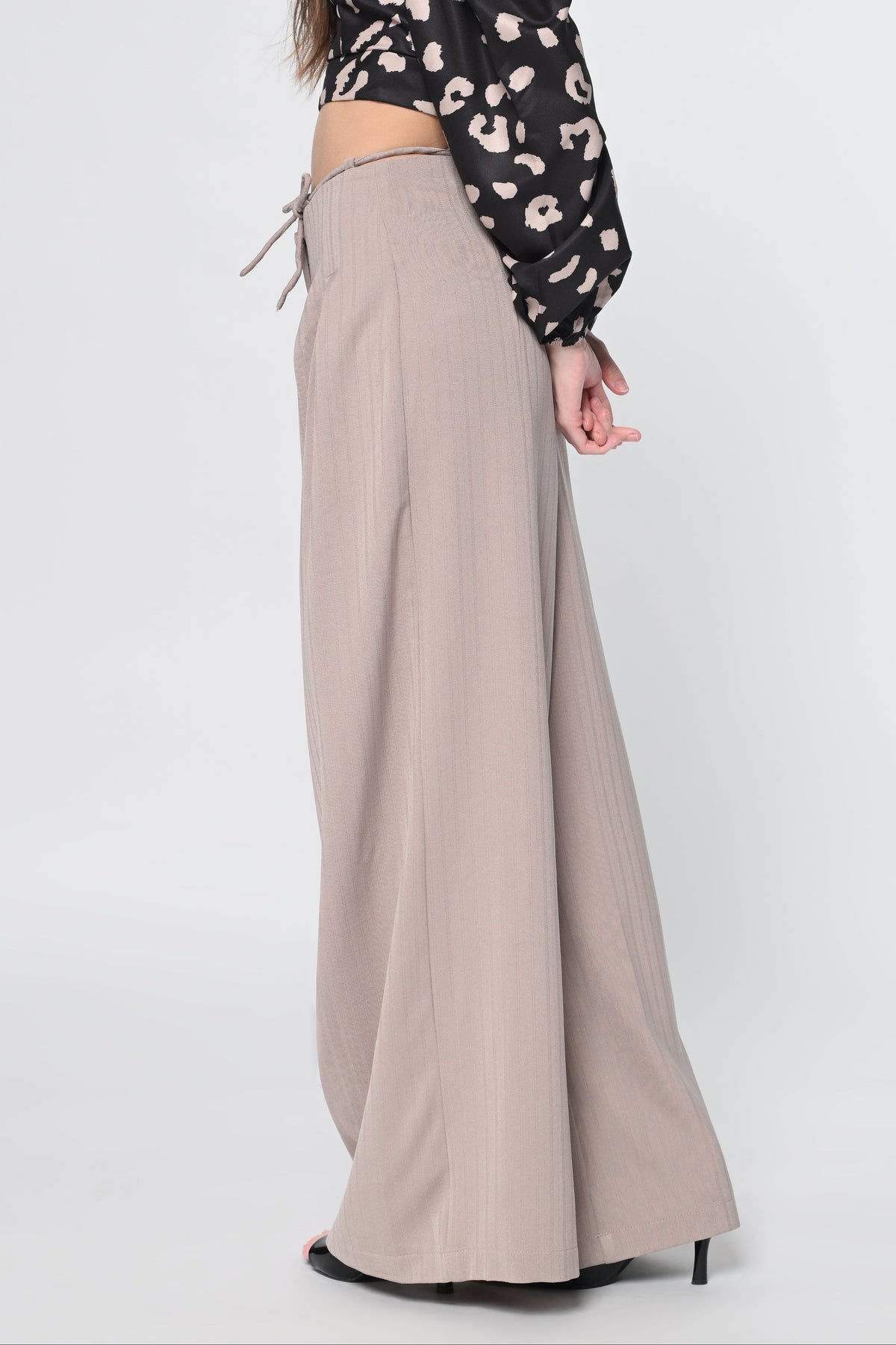 Beige Drawstring Pant