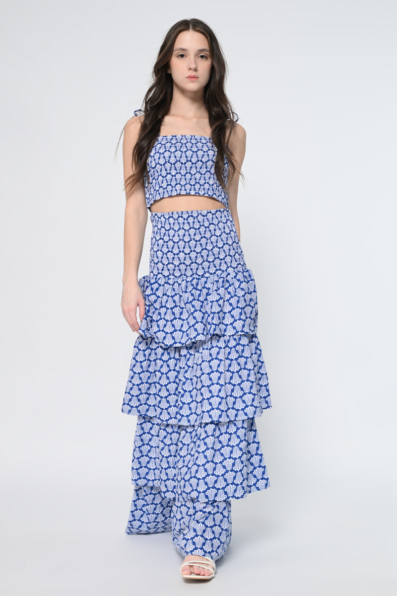 Blue Printed Co-Ord Set