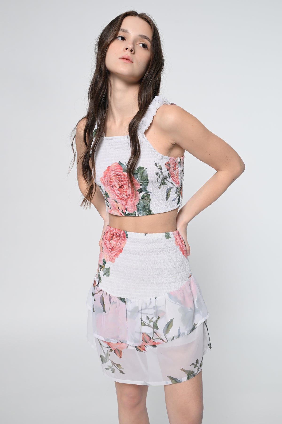 White Printed Co-Ord Set