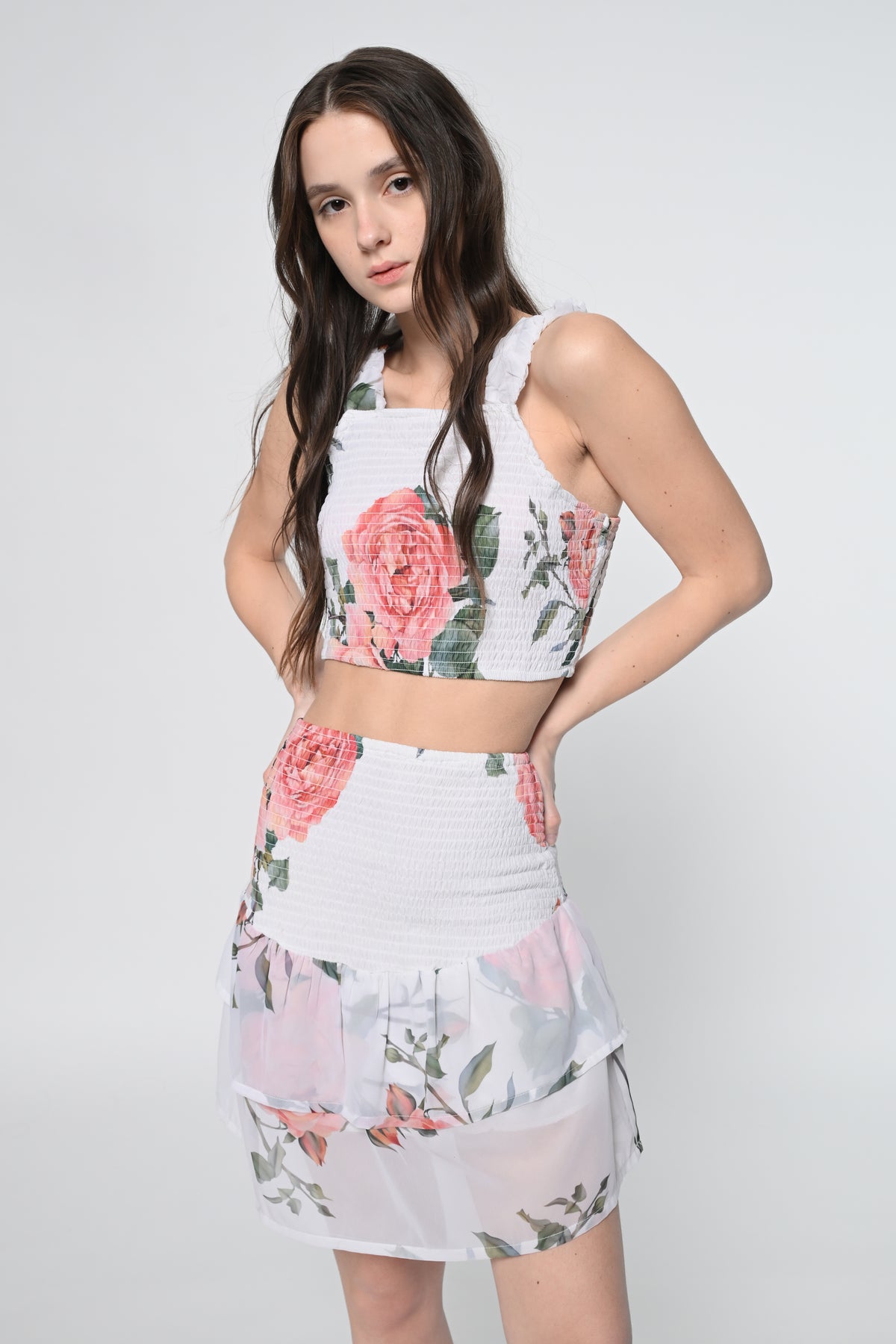 White Printed Co-Ord Set