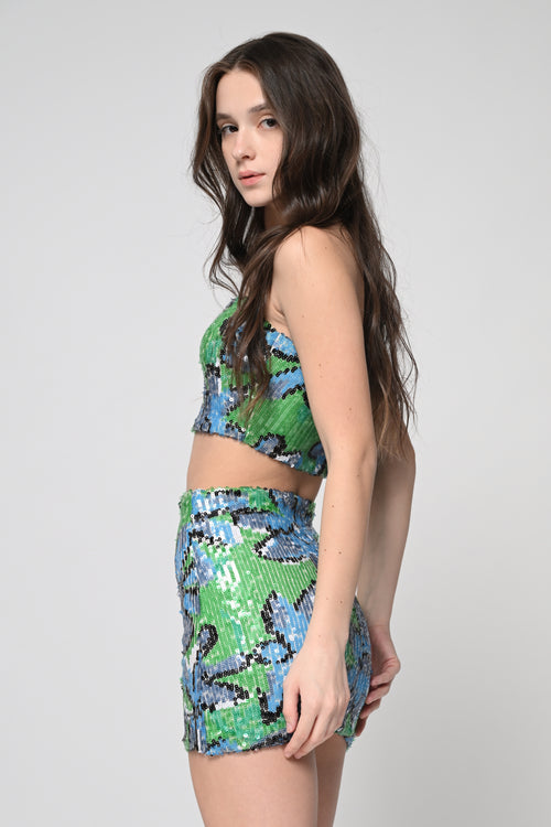 Electric Bloom Sequin Co-ord