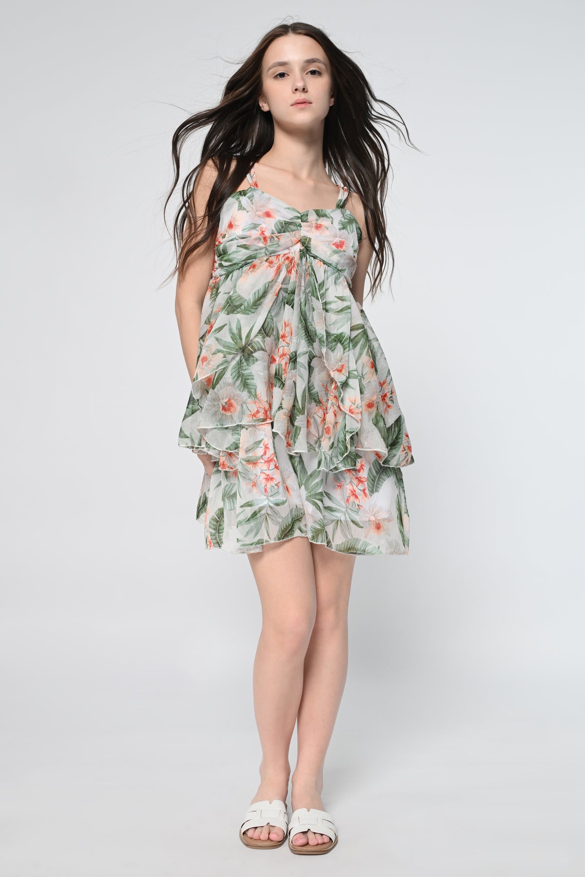 Babydoll Tiered Mini Dress