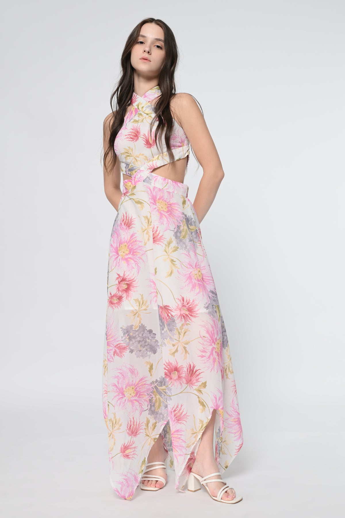 Blooming Grace Asymmetrical Dress