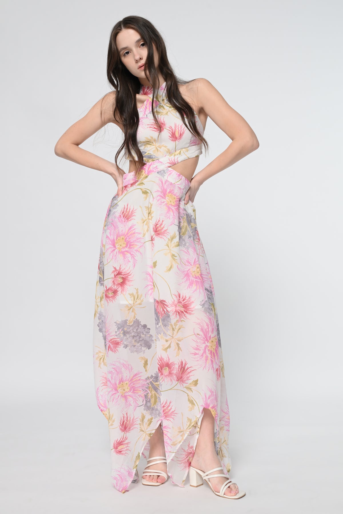 Blooming Grace Asymmetrical Dress