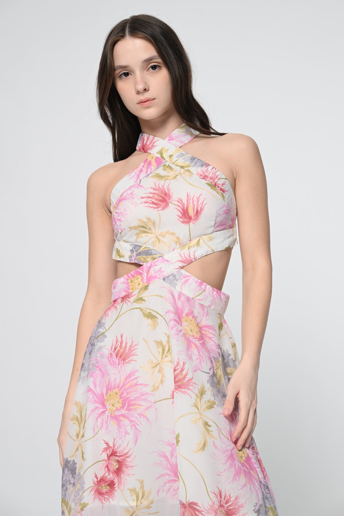 Blooming Grace Asymmetrical Dress