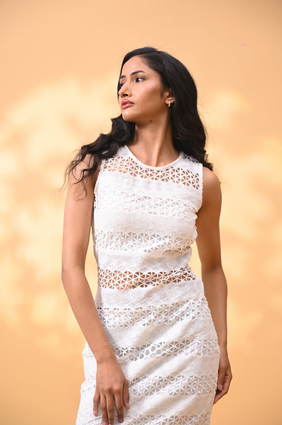 Sculpted Crochet Dress