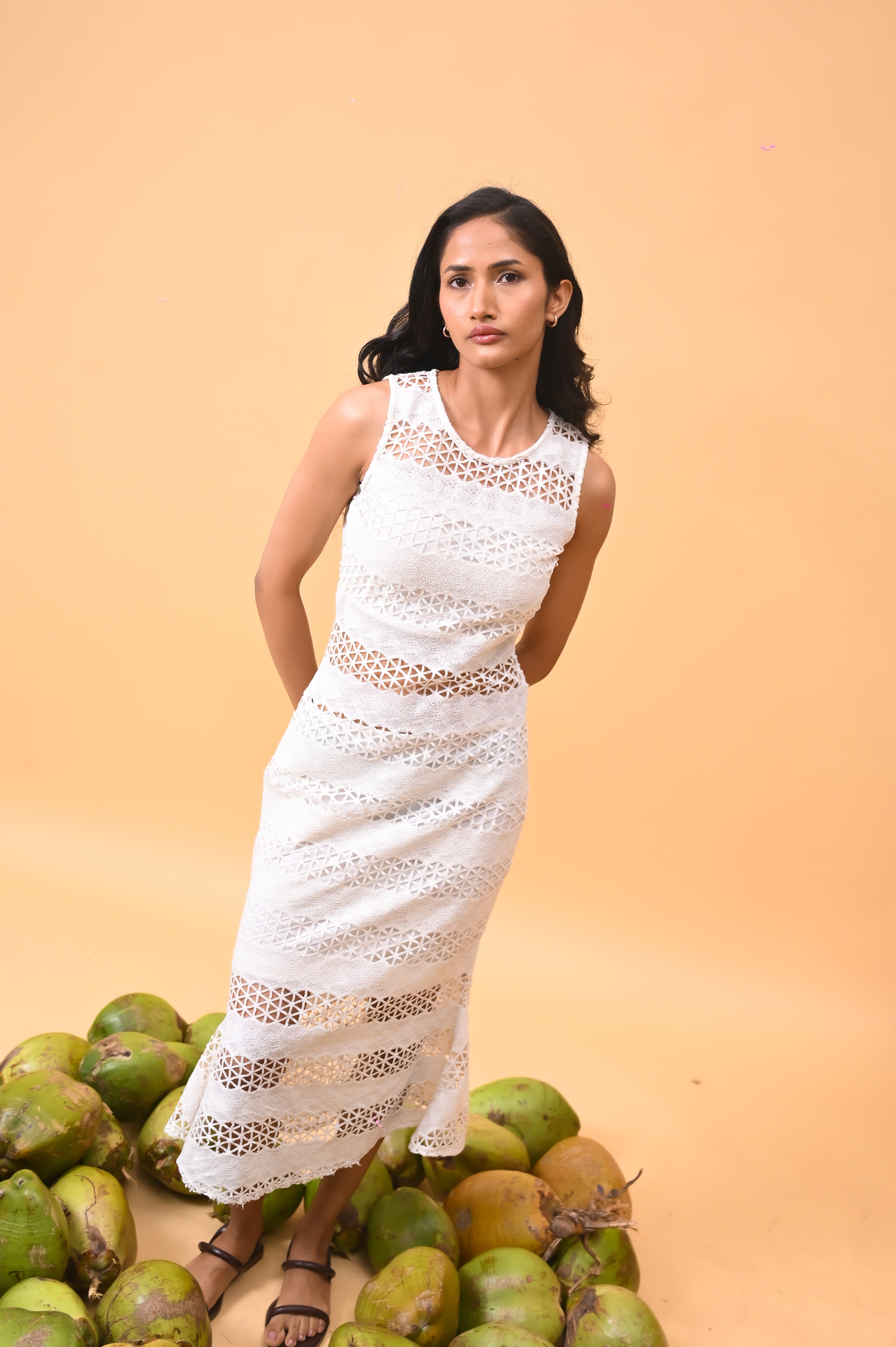Sculpted Crochet Dress
