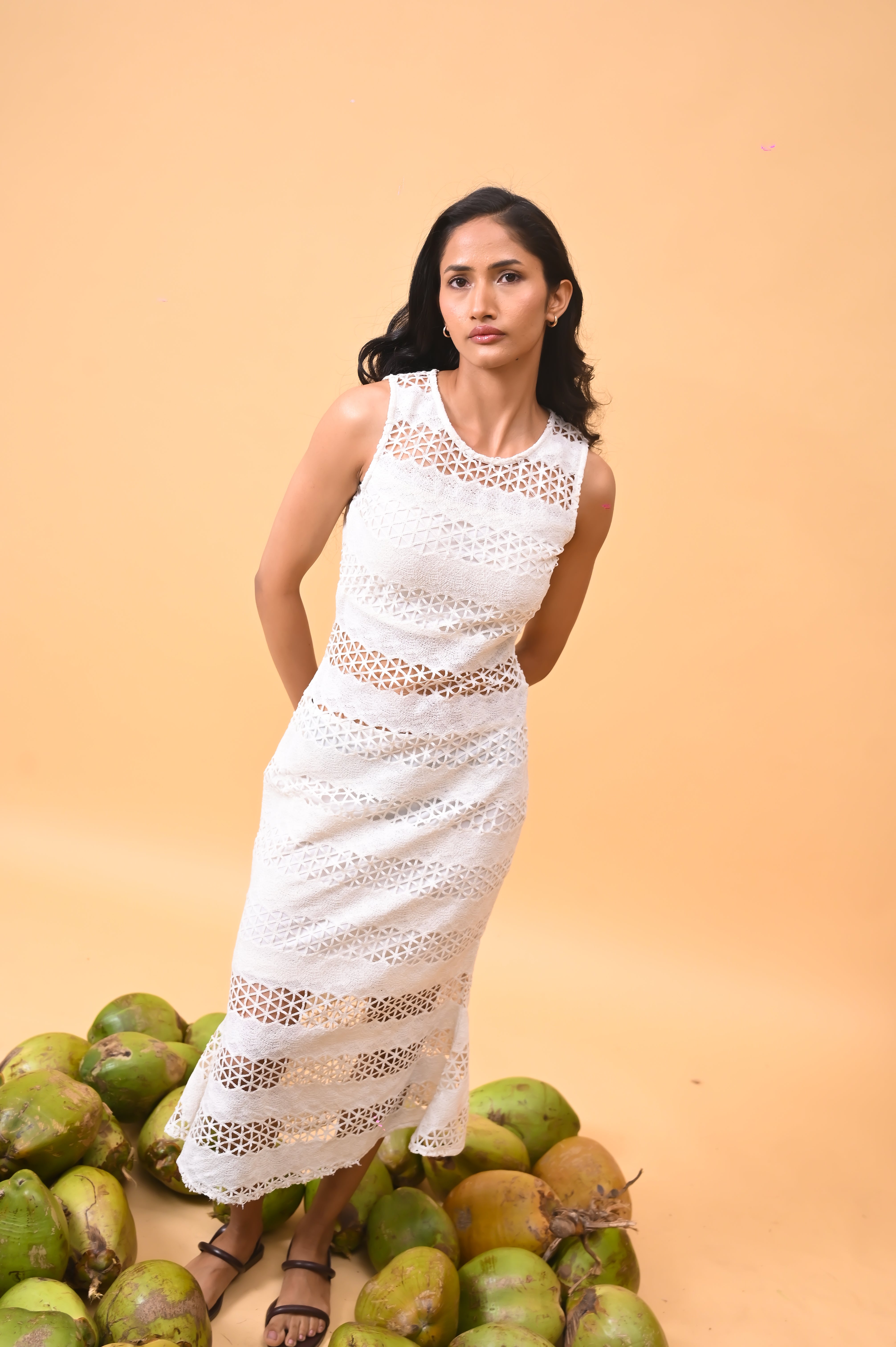 Sculpted Crochet Dress