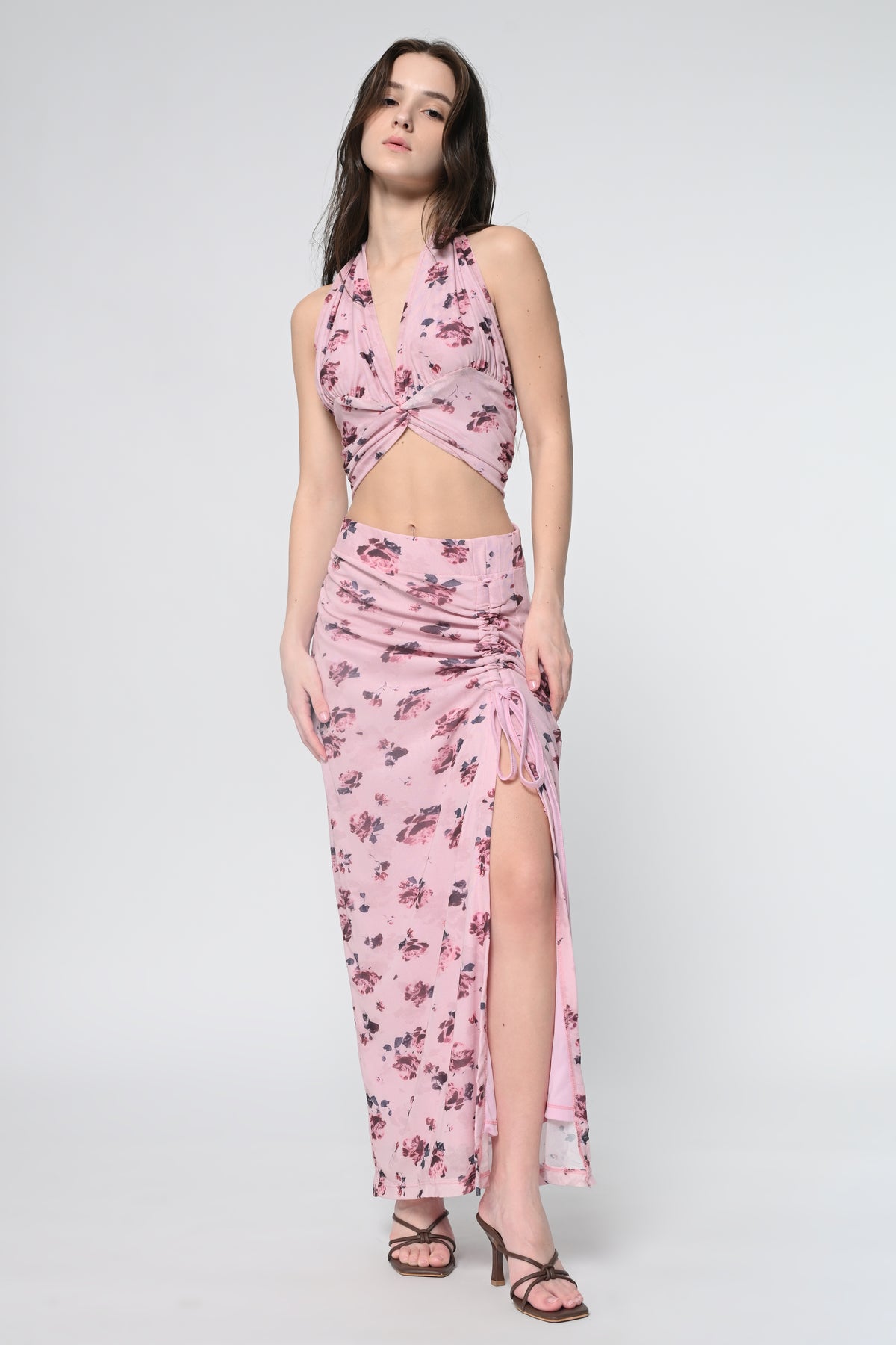 Blush Rose Halter Style Co-ord Set