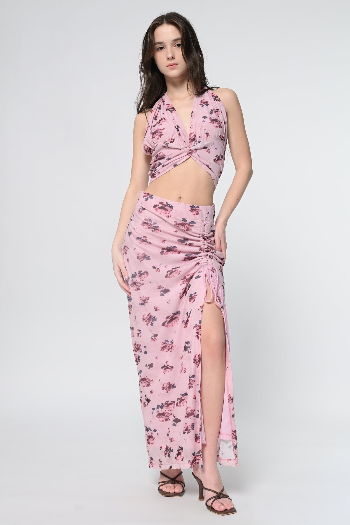 Blush Rose Halter Style Co-ord Set