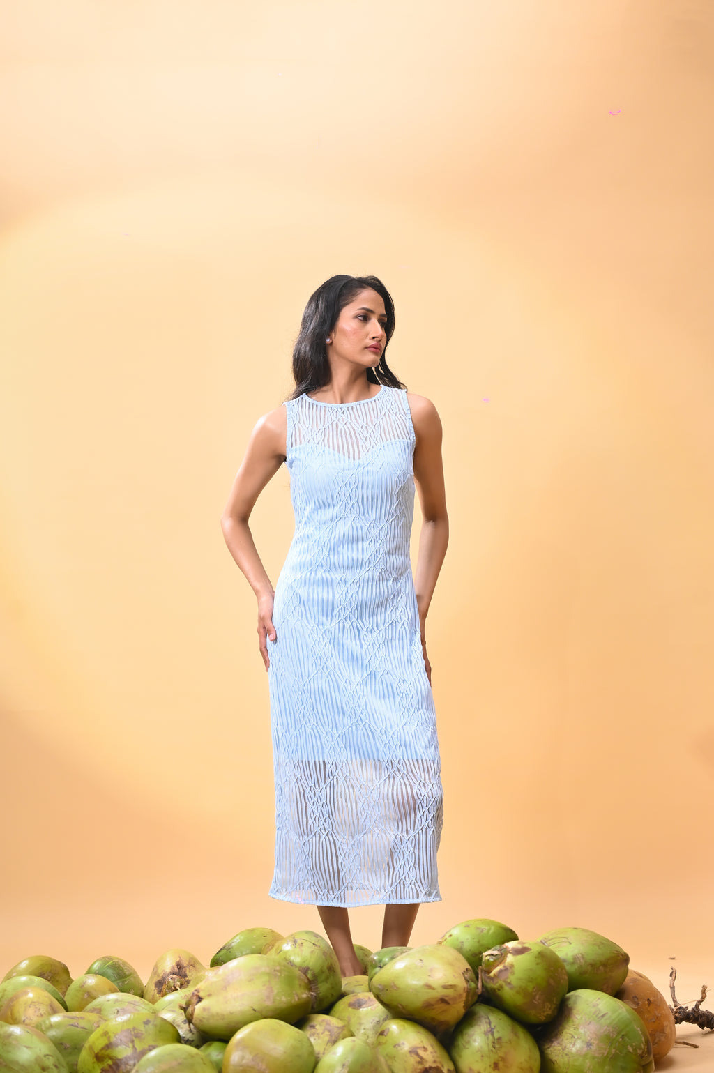 Linear Grace Bodycon Dress