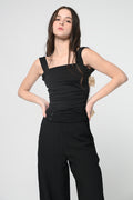 Black Back Knot Bodysuit