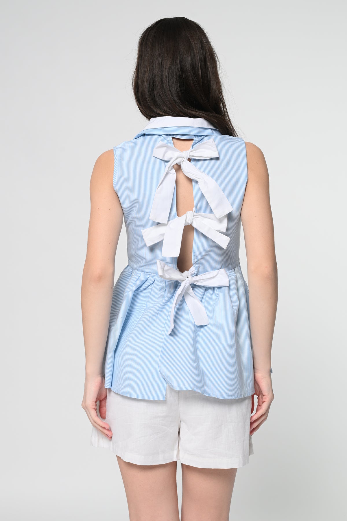 Button -Down Bow Top