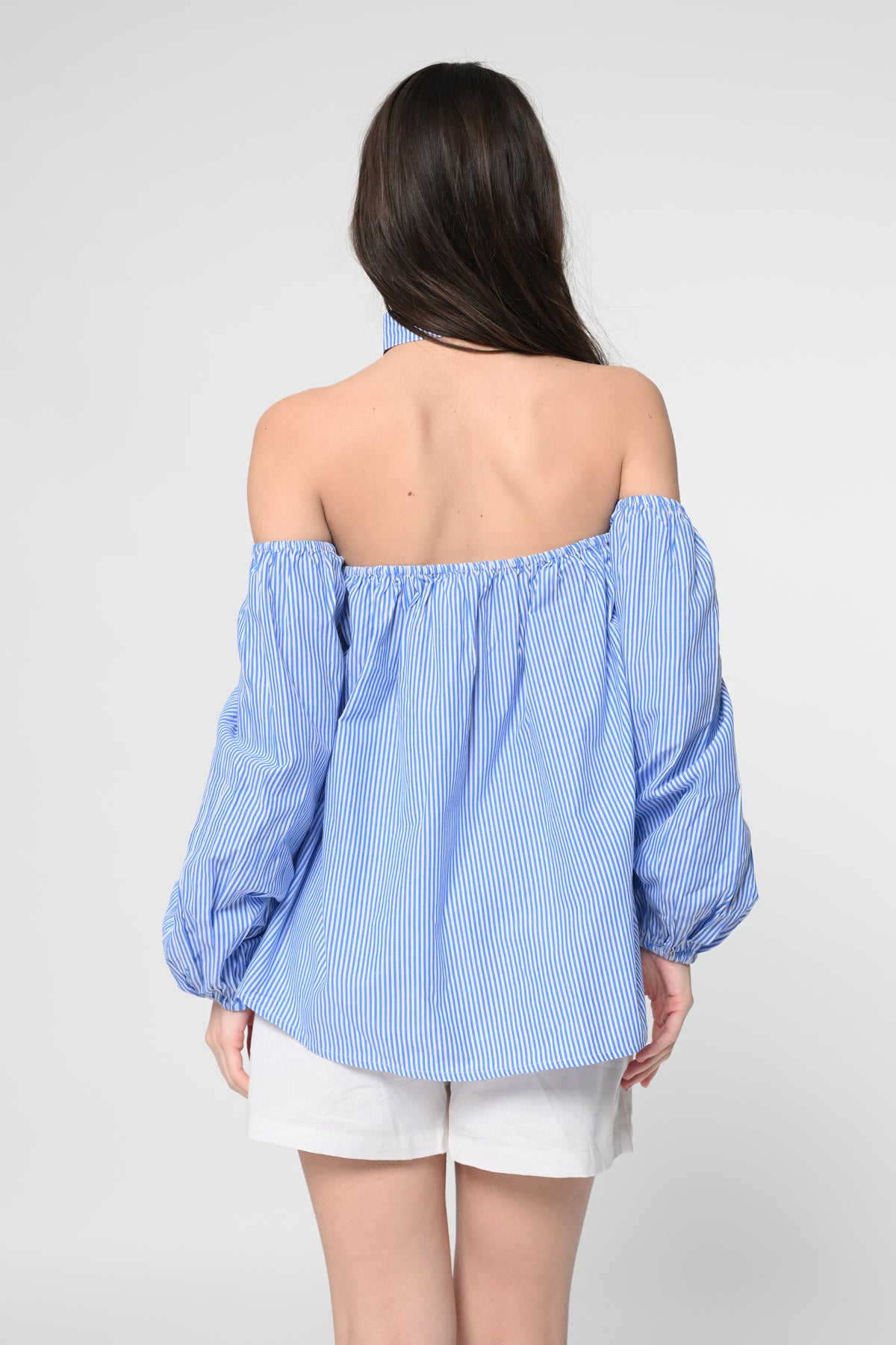 Off-Shoulder Striped Top