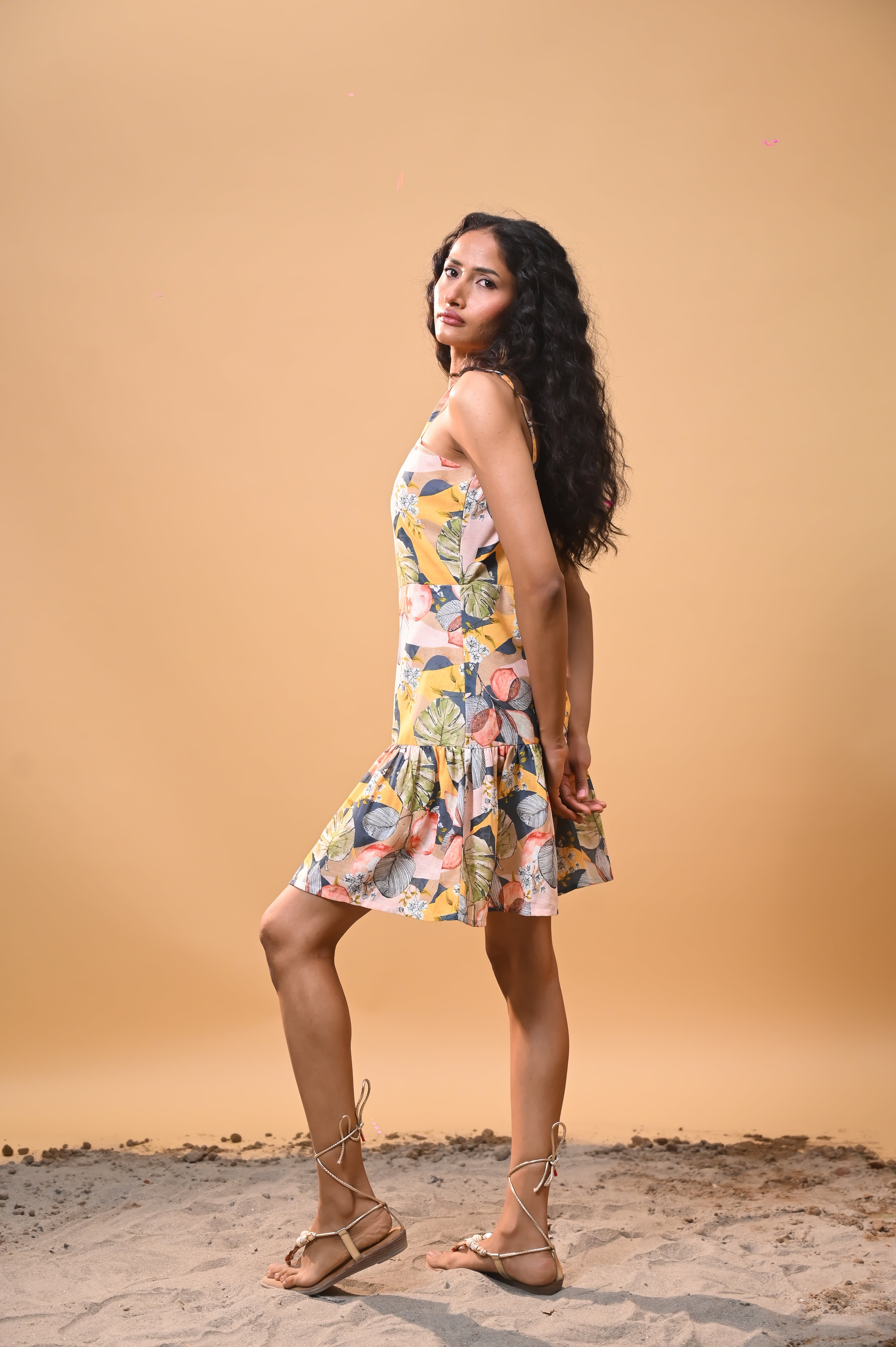 Tropical Bloom Mini Dress