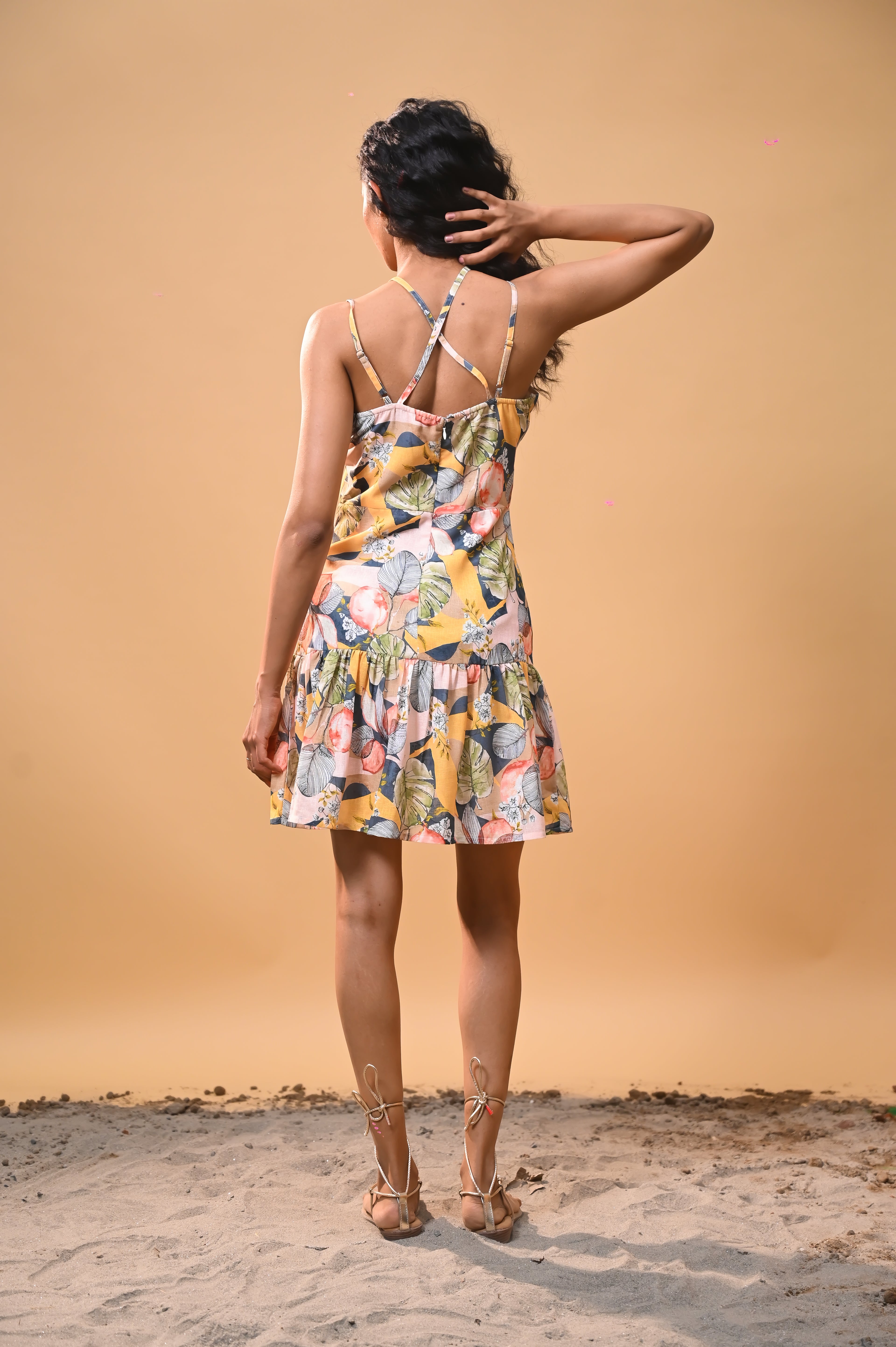Tropical Bloom Mini Dress
